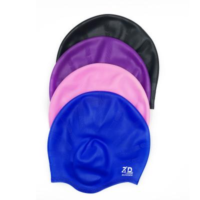 Adults Swimming Caps Men Women Long Hair Waterproof Cap Diving Large Silicone Ears Protect Swim Hat