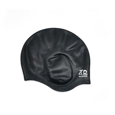 Adults Swimming Caps Men Women Long Hair Waterproof Cap Diving Large Silicone Ears Protect Swim Hat