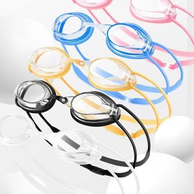 Professional Competition Adult Swimming Goggles Waterproof Learning Swim Glasses Elastic Straps Buckle For Swimming
