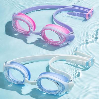 2023 Year New Design Anti Slip Waterproof Kids Swimming Goggles Cartoon Colors Anti Fog UV Swim Eyewear.