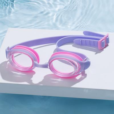 2023 Year New Design Anti Slip Waterproof Kids Swimming Goggles Cartoon Colors Anti Fog UV Swim Eyewear.