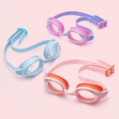 2023 Year New Design Anti Slip Waterproof Kids Swimming Goggles Cartoon Colors Anti Fog UV Swim Eyewear.