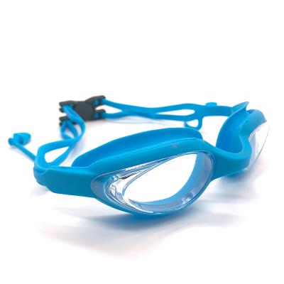 Soft Waterproof Silicone Swimming Goggles RD708 With Earplugs Diving Swim Glasses