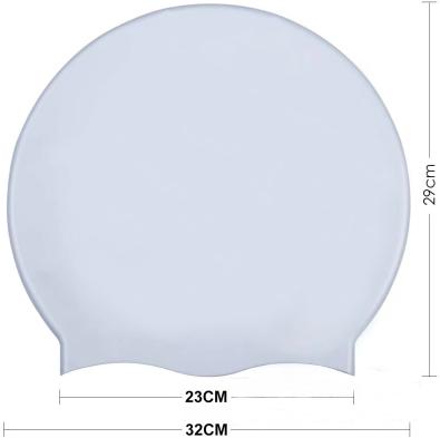 Women Silicone Swim Caps Waterproof Extra Large Silicone Swimming Caps For Dreadlocks Braids Afros And Long hair Hats
