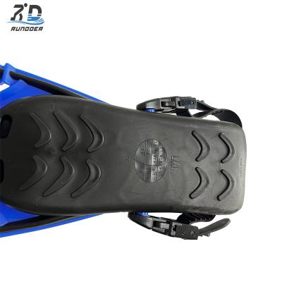 Rudnoer New Arrival Open Heel Long Blade Swim Training Fins Diving Fins for Adults