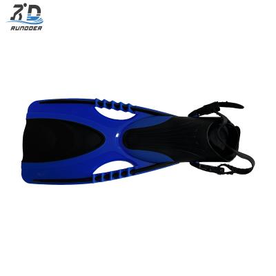 Rudnoer New Arrival Open Heel Long Blade Swim Training Fins Diving Fins for Adults