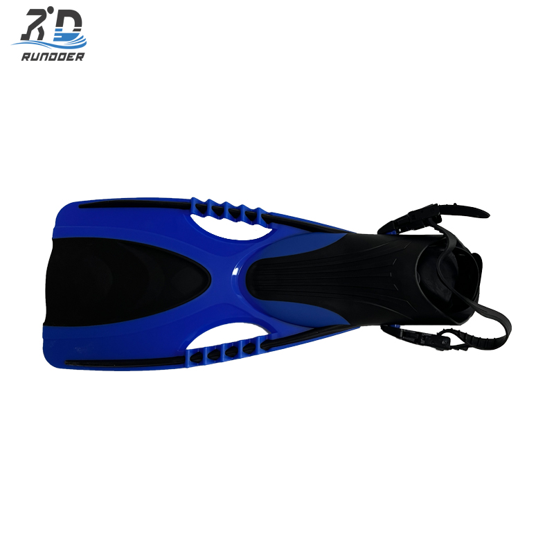 Rudnoer New Arrival Open Heel Long Blade Swim Training Fins Diving Fins for Adults