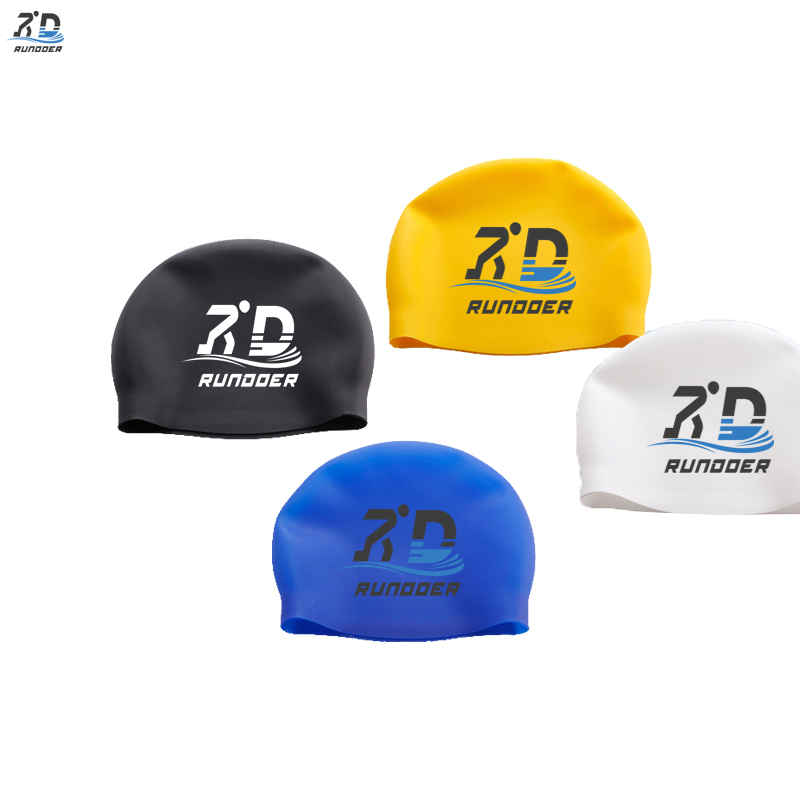 Seamless Swimming Silicone Caps Dome Swim Waterproof Competition Swim Hats for Wholesale with Good Quality