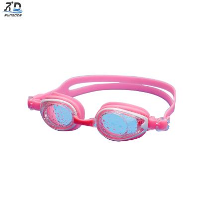 Middles Size Junior Swimming goggles Custom Logo Silicone Flexible Frame Summer Anti UV Protected swim goggle