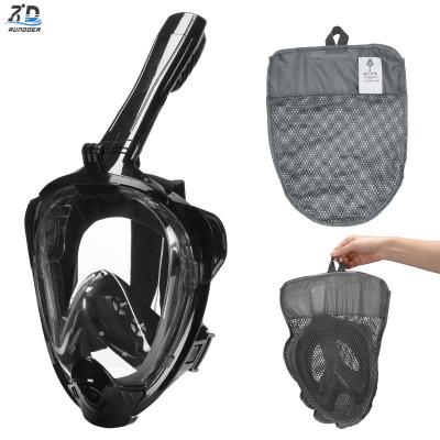 Great Dry Diving Swimming Free to Breathing 180 Degree Wide View Anti Leak Full Face Snorkel Mask