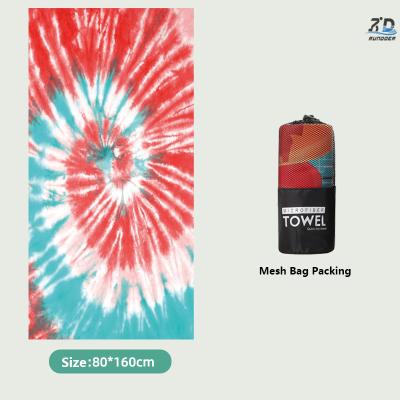 Free Design Custom Quick Dry Beach Towel with Logo Custom Print Fast Shipping Summer Large Beach Towel Microfiber Wholesale
