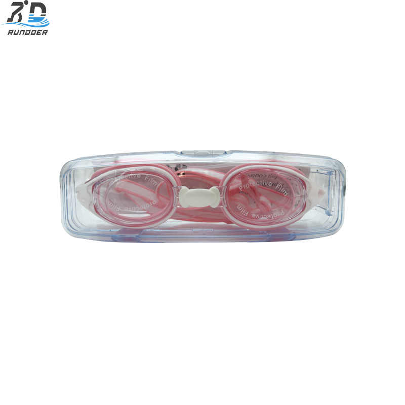 RD5001 NEW Kids Waterproof Training Swimming Goggles High Clear View Swim Glasses for children Pink