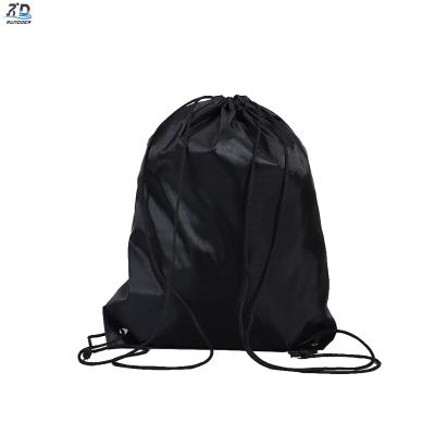 Accept Customized Logo Waterproof Polyester Cloth Bags High Quality Ecology Reusable Custom Printed Drawstring Backpack 210d Polyester Bag