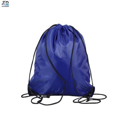 Accept Customized Logo Waterproof Polyester Cloth Bags High Quality Ecology Reusable Custom Printed Drawstring Backpack 210d Polyester Bag
