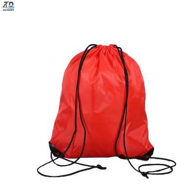 Accept Customized Logo Waterproof Polyester Cloth Bags High Quality Ecology Reusable Custom Printed Drawstring Backpack 210d Polyester Bag