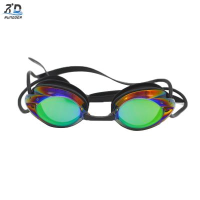 Manufacturer Custom High Level Racing Swim Goggles Large Diving Glasses with Clear Label Anti Fog Adult Swimming Goggle