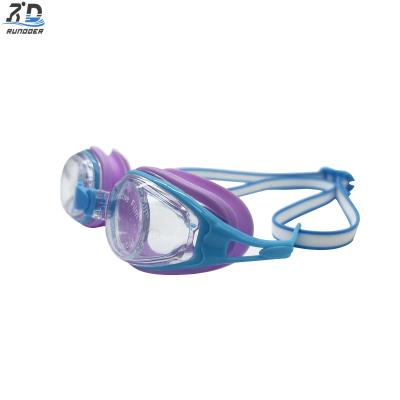 Child Waterproof Racing Swimming Goggles Super Clear View Swim Eyewear for children Purple RD5001