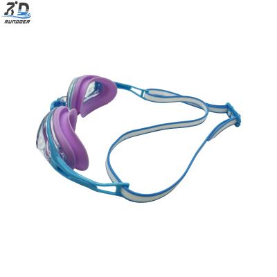 Child Waterproof Racing Swimming Goggles Super Clear View Swim Eyewear for children Purple RD5001